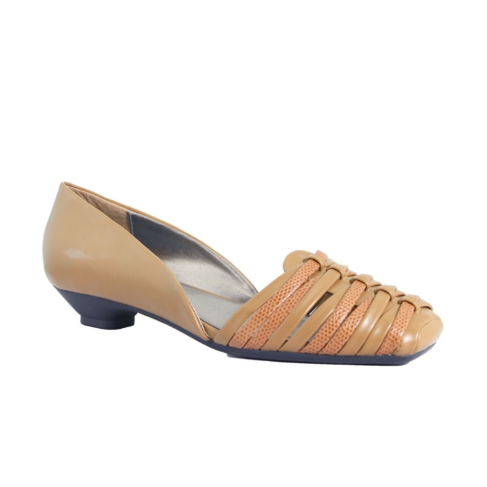 NEW LOW HEEL STRAP VAMP CASUAL